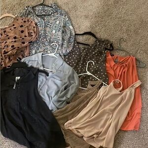Variety blouses including Express brand. Size S/M.